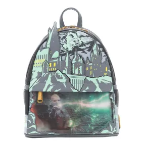 707 Street Exclusive - Loungefly Harry Potter Glow in the Dark Battle of Hogwarts Lenticular Mini Backpack