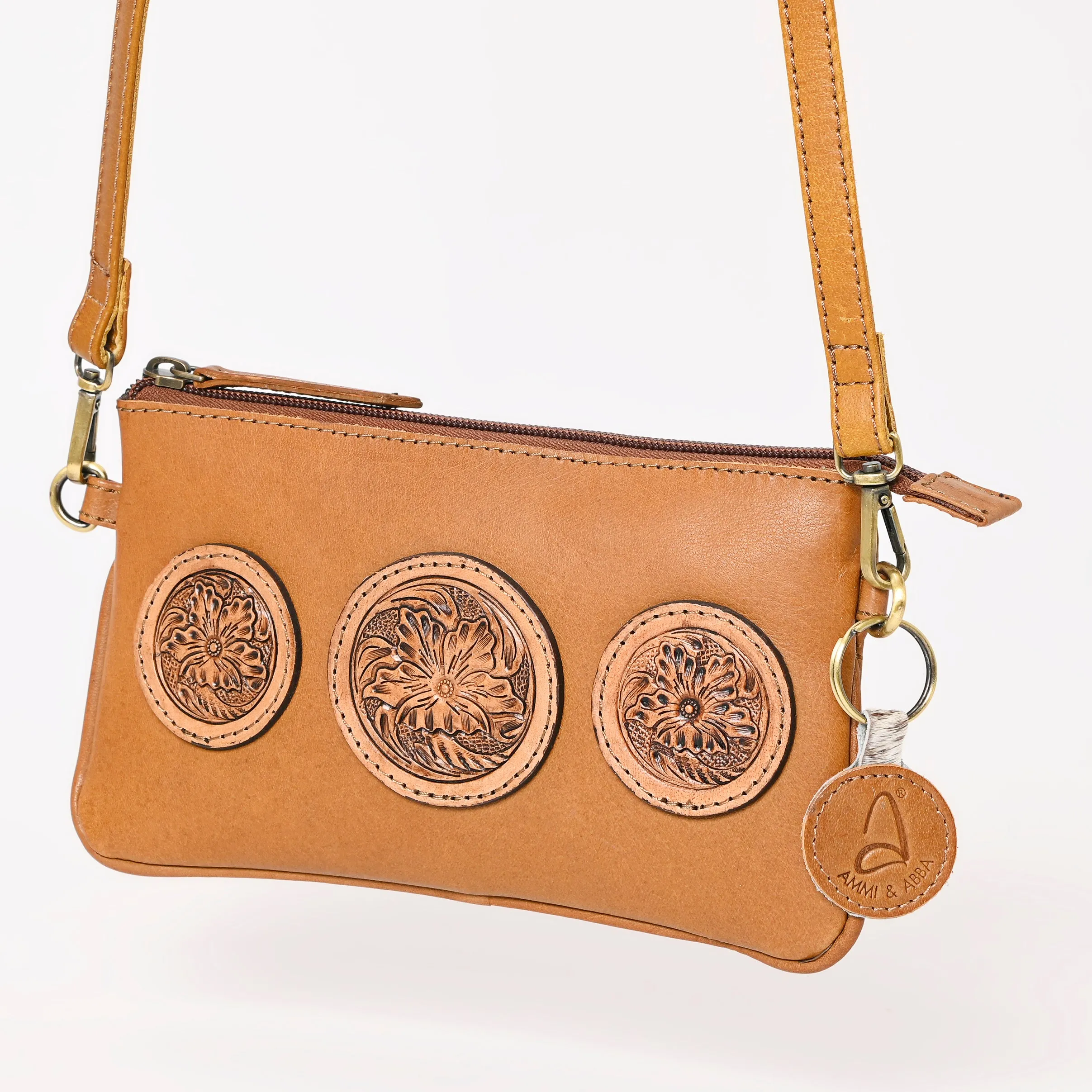 A&A-988 Montana West Genuine Oily Calf Collection Clutch/Crossbody