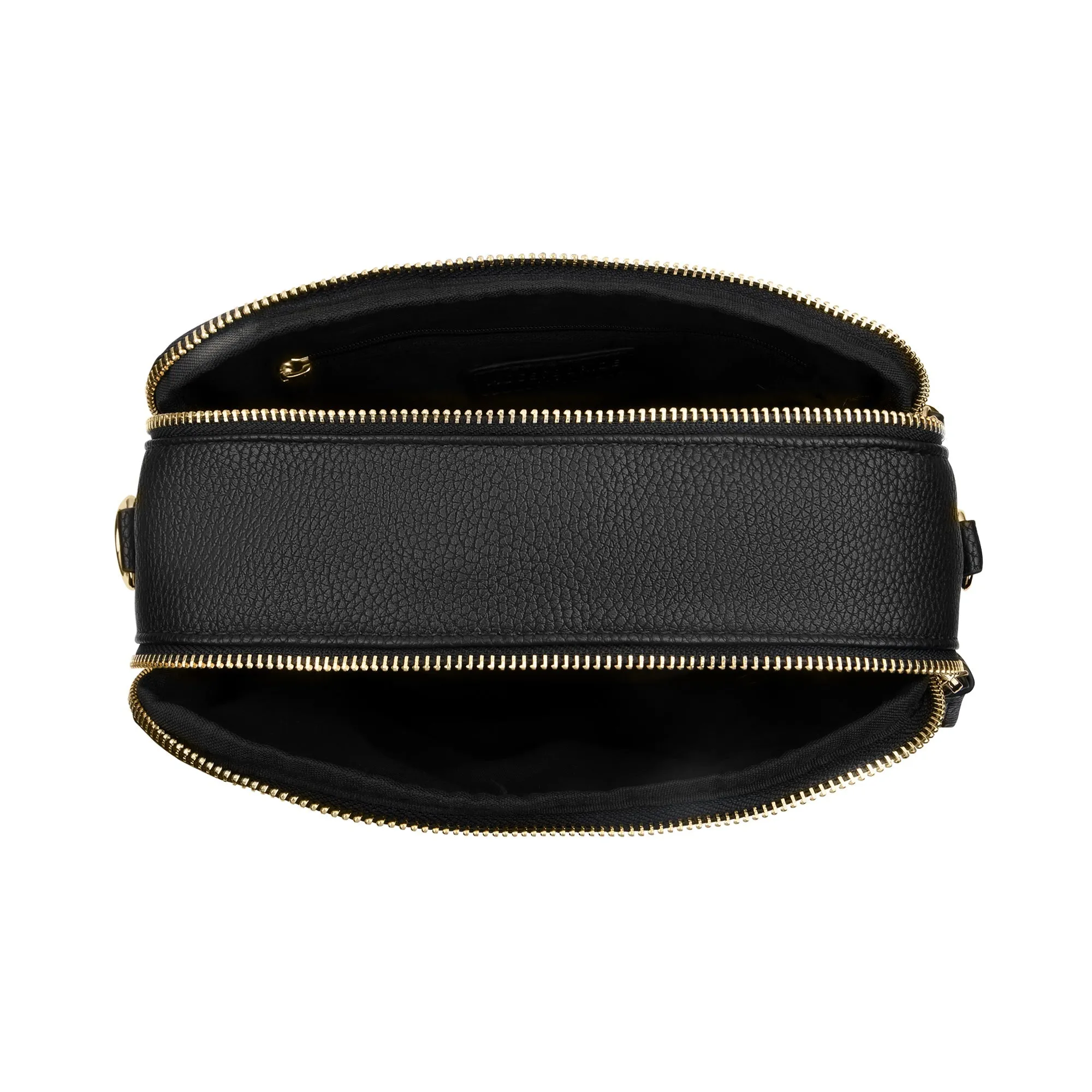 Accessorize London Women's Black Cross-Body Camera Bag