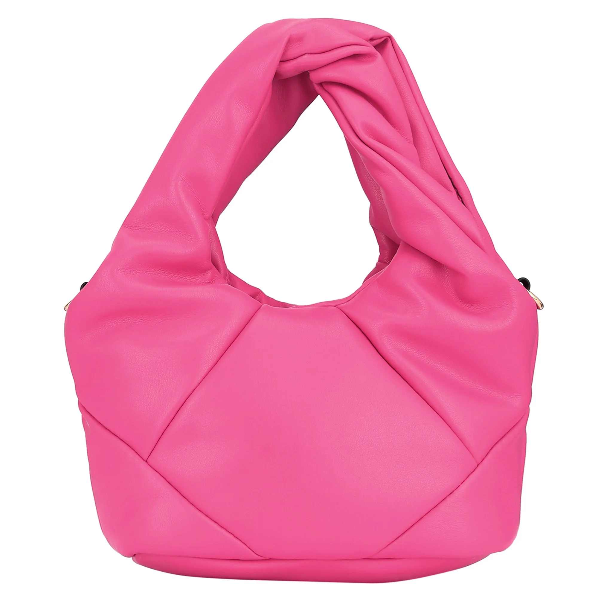 Accessorize London Women's Fuchsia Mini Puff Handheld Cross Body