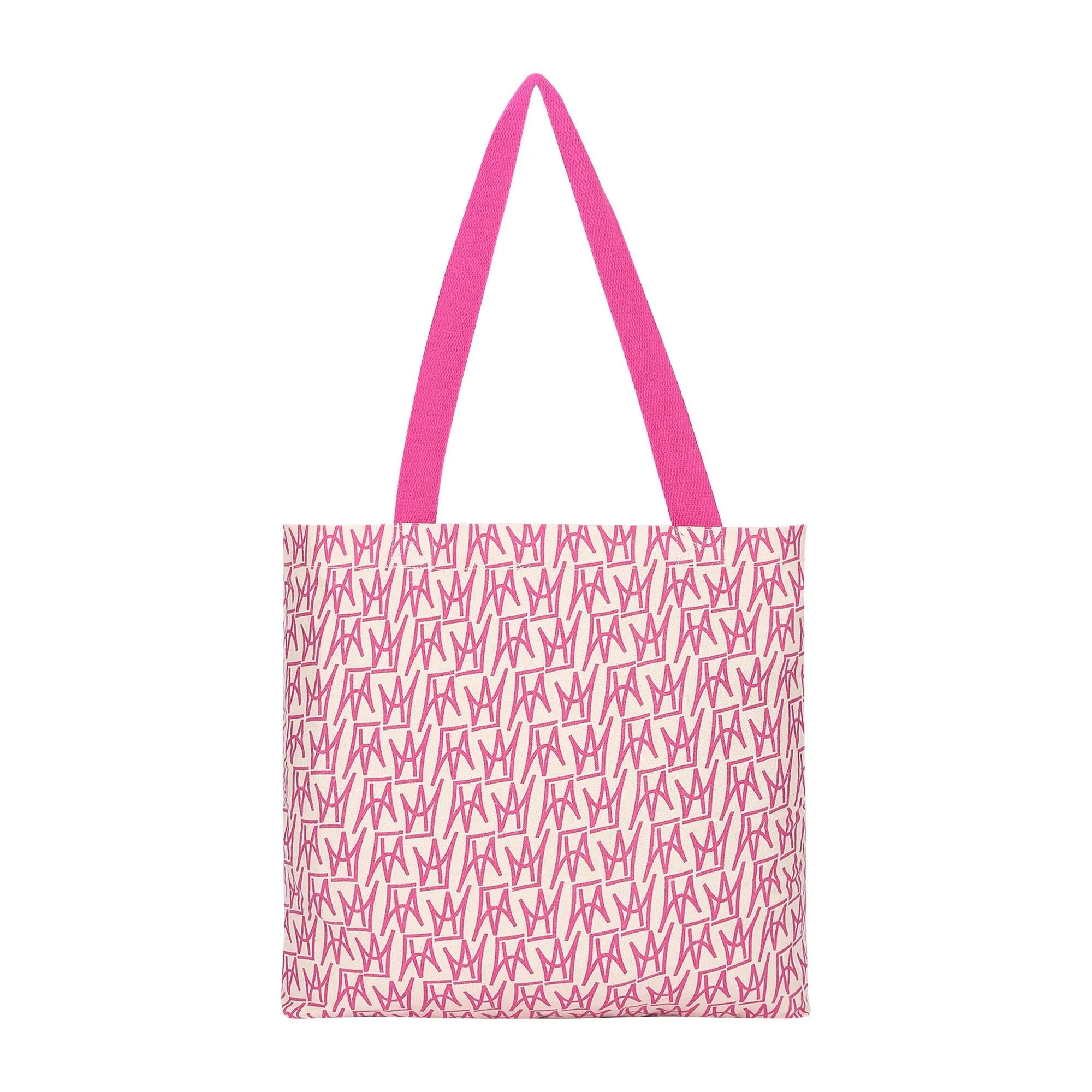 Accessorize London Women's Pink Crown Print Shopper Bag