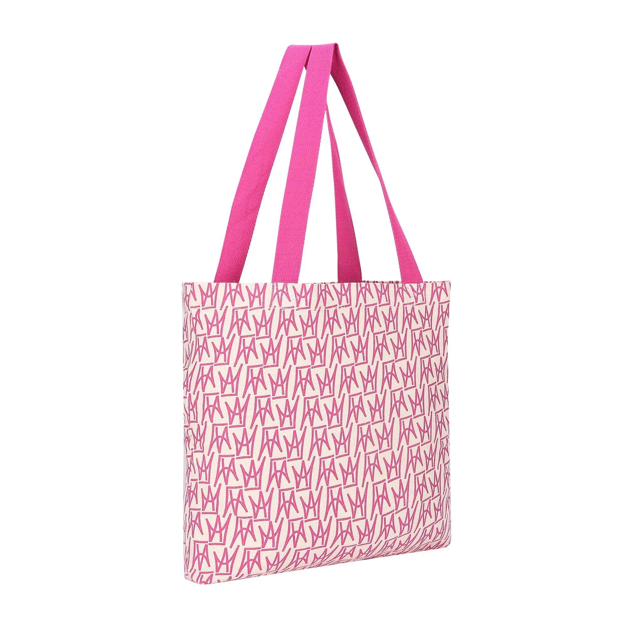 Accessorize London Women's Pink Crown Print Shopper Bag