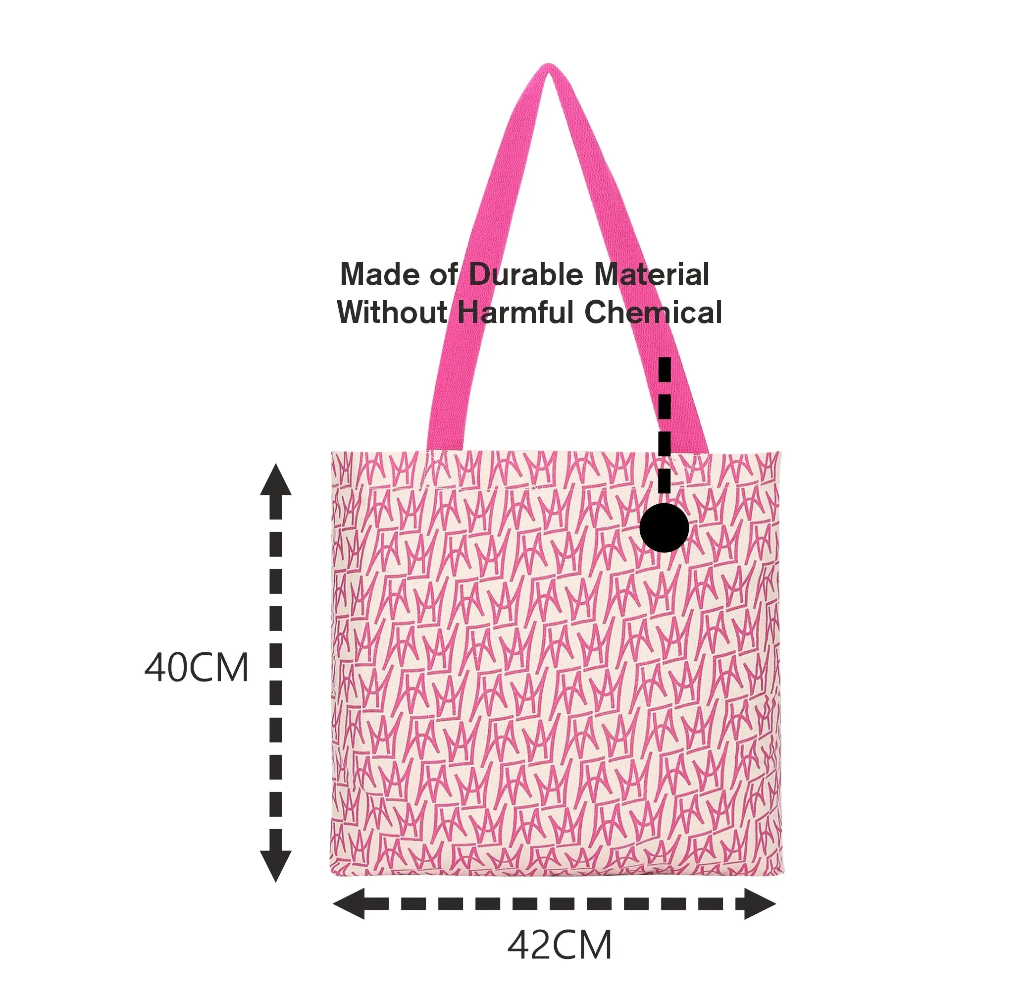 Accessorize London Women's Pink Crown Print Shopper Bag