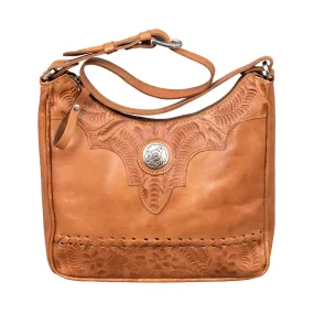 American West Harvest Moon Natural Tan Leather CCS Shoulder Bag