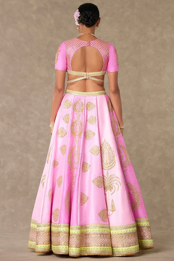 Barfi Pink Sitara Dil Lehenga Set