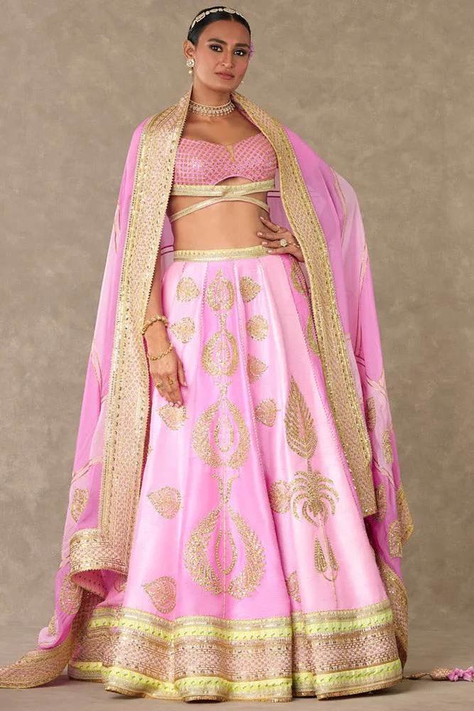 Barfi Pink Sitara Dil Lehenga Set