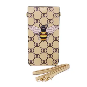 Bee Print Phone Pouch