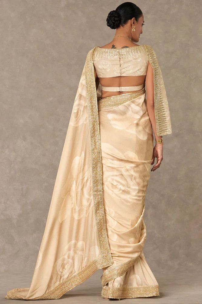 Beige Gulaab Saree