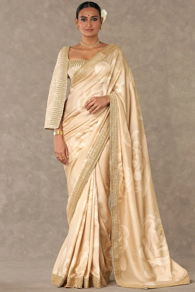 Beige Gulaab Saree