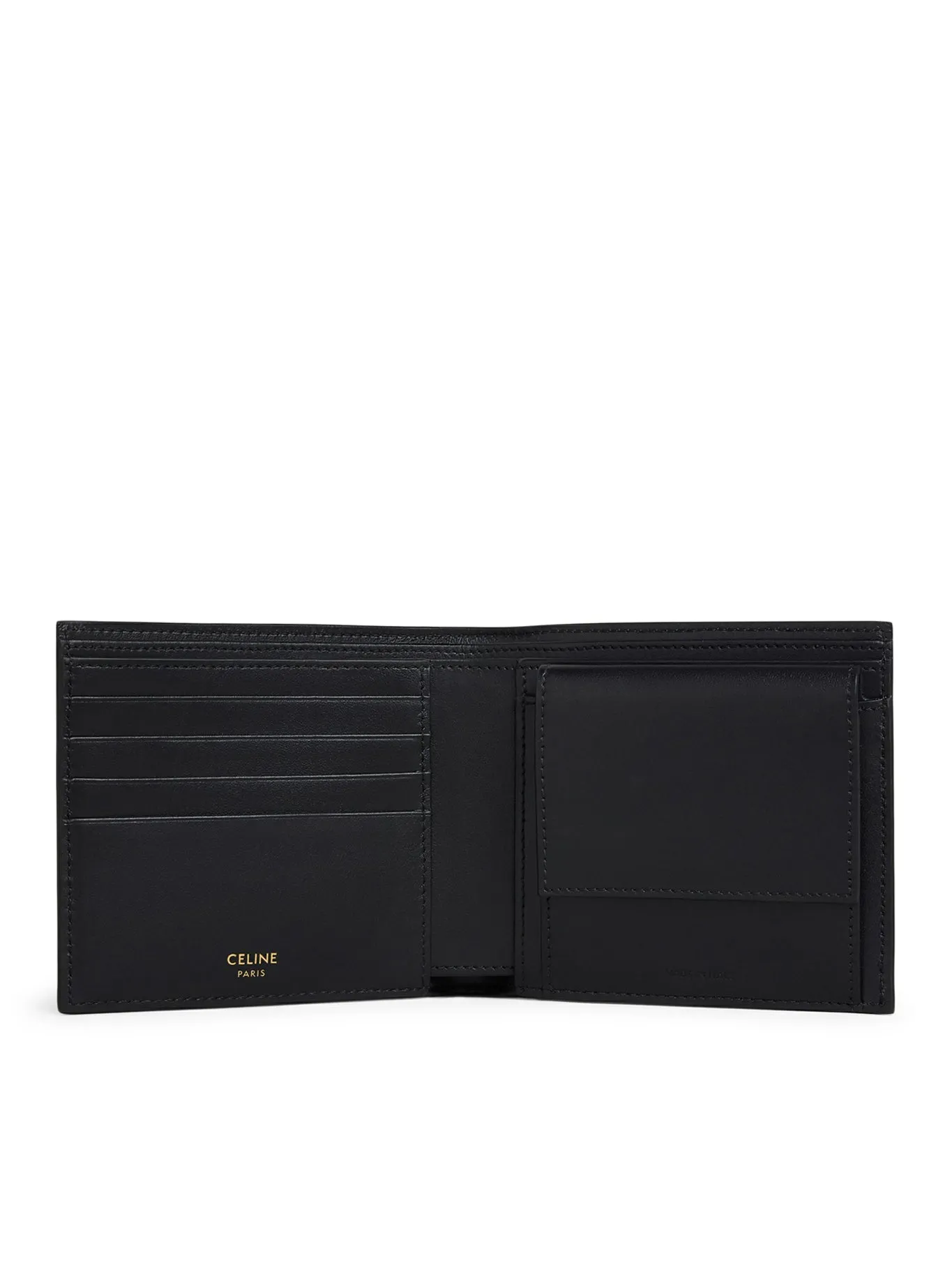 BI-FOLD WALLET WITH COIN PURSE IN TRIOMPHE SCHWARZ CANVAS