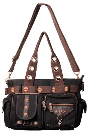 Black Brown Key Handbag