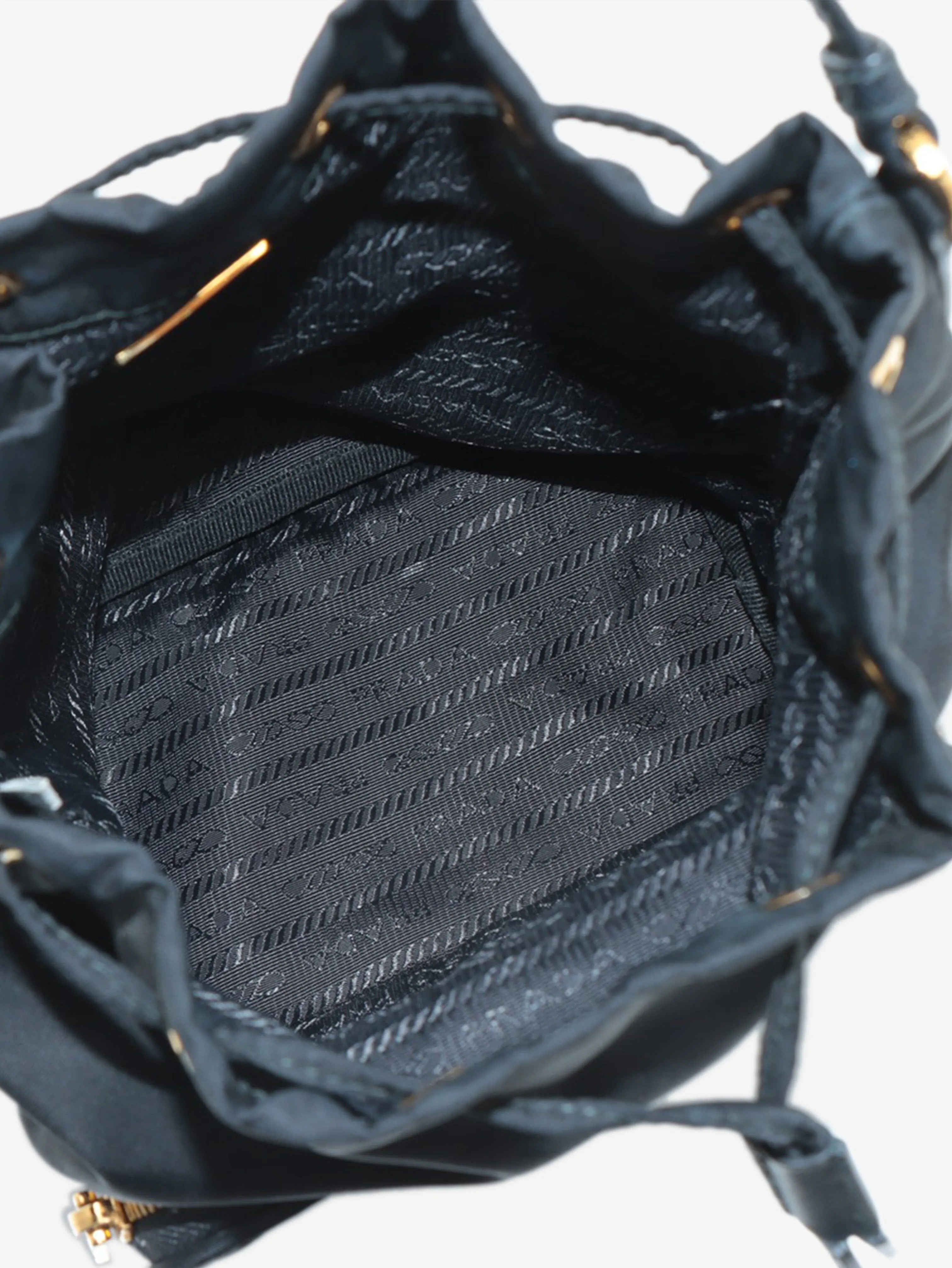 Black Tessuto nylon bucket bag