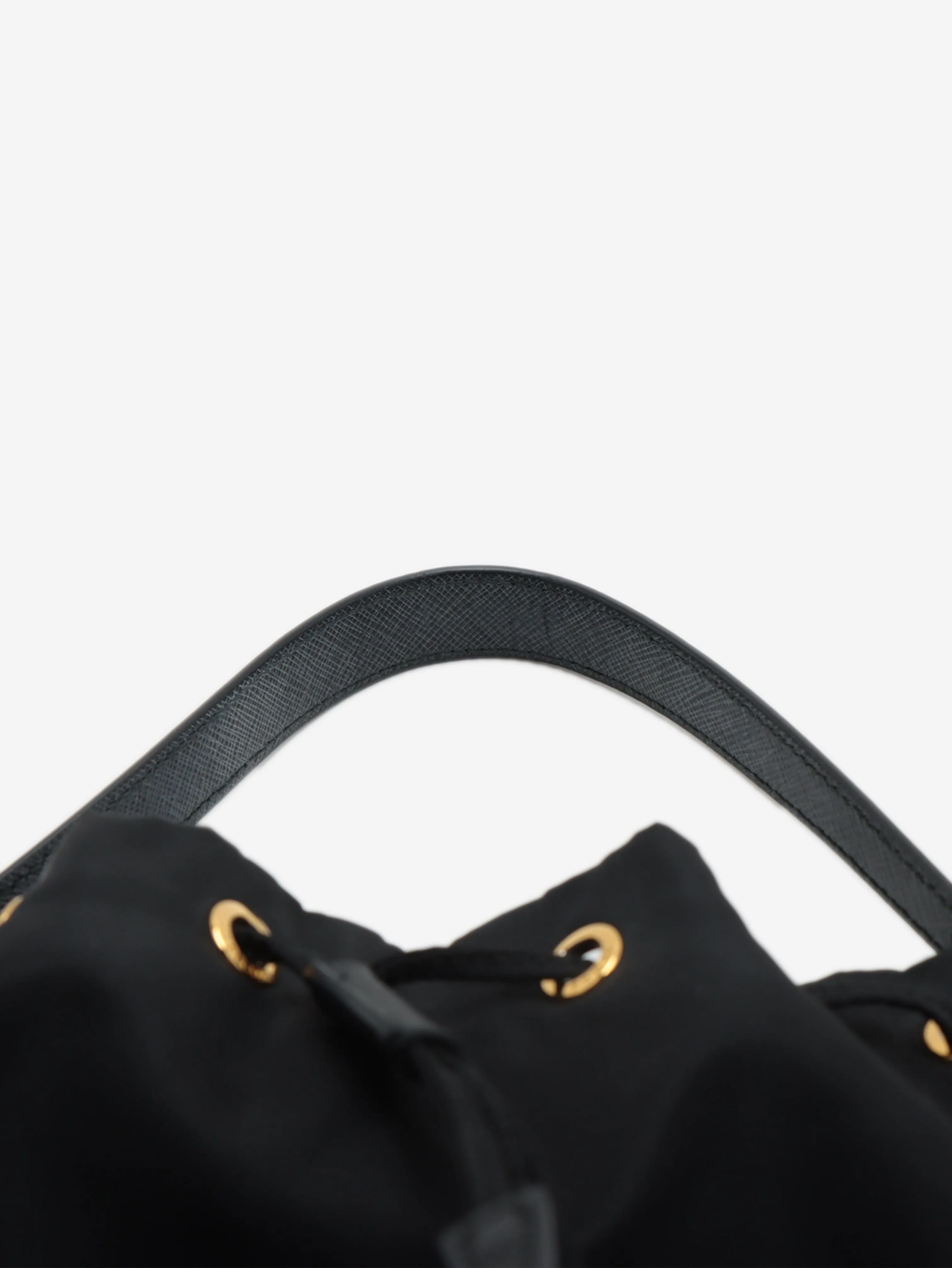 Black Tessuto nylon bucket bag