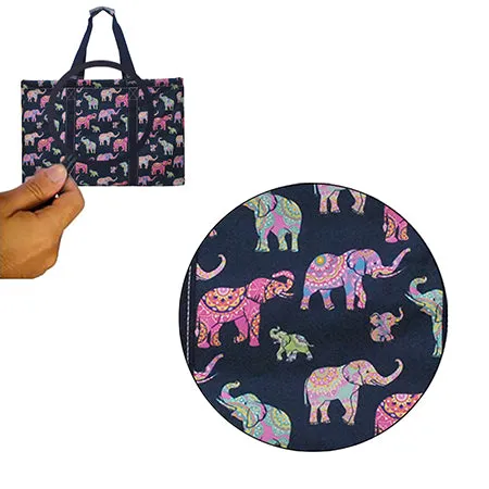 Bohemian Elephant Shopping Utility Tote Bag