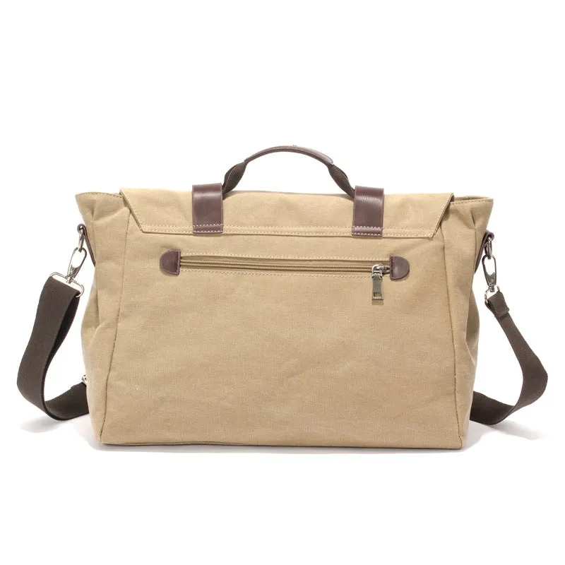 Cheggio Canvas Messenger Bag | Laptop Bag | Satchel Bag 14"