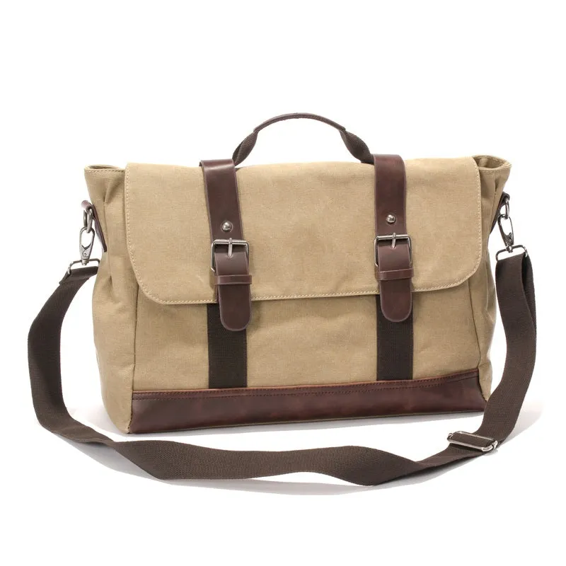 Cheggio Canvas Messenger Bag | Laptop Bag | Satchel Bag 14"