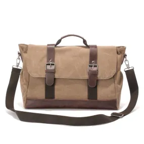 Cheggio Canvas Messenger Bag | Laptop Bag | Satchel Bag 14"