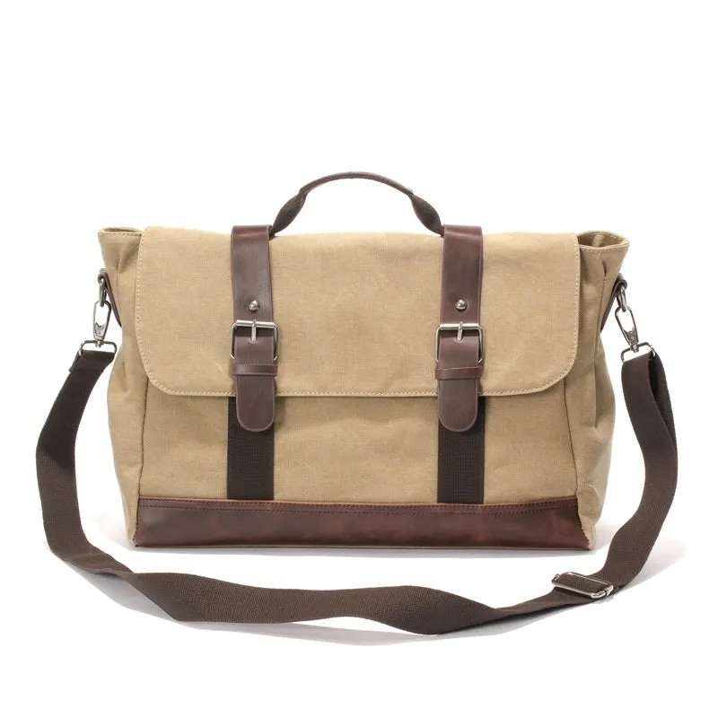 Cheggio Canvas Messenger Bag | Laptop Bag | Satchel Bag 14"