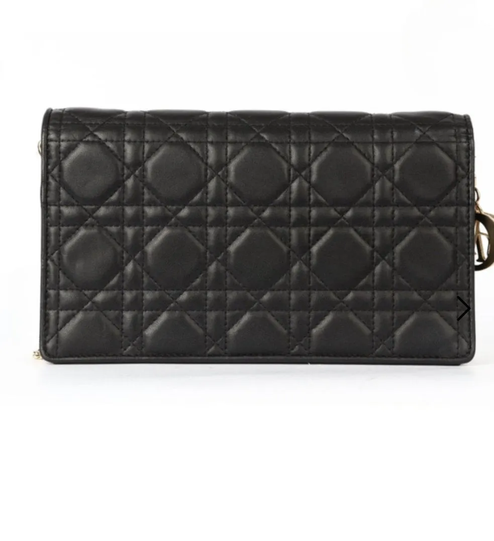 CHRISTIAN DIOR Cannage Lady Dior Pouch