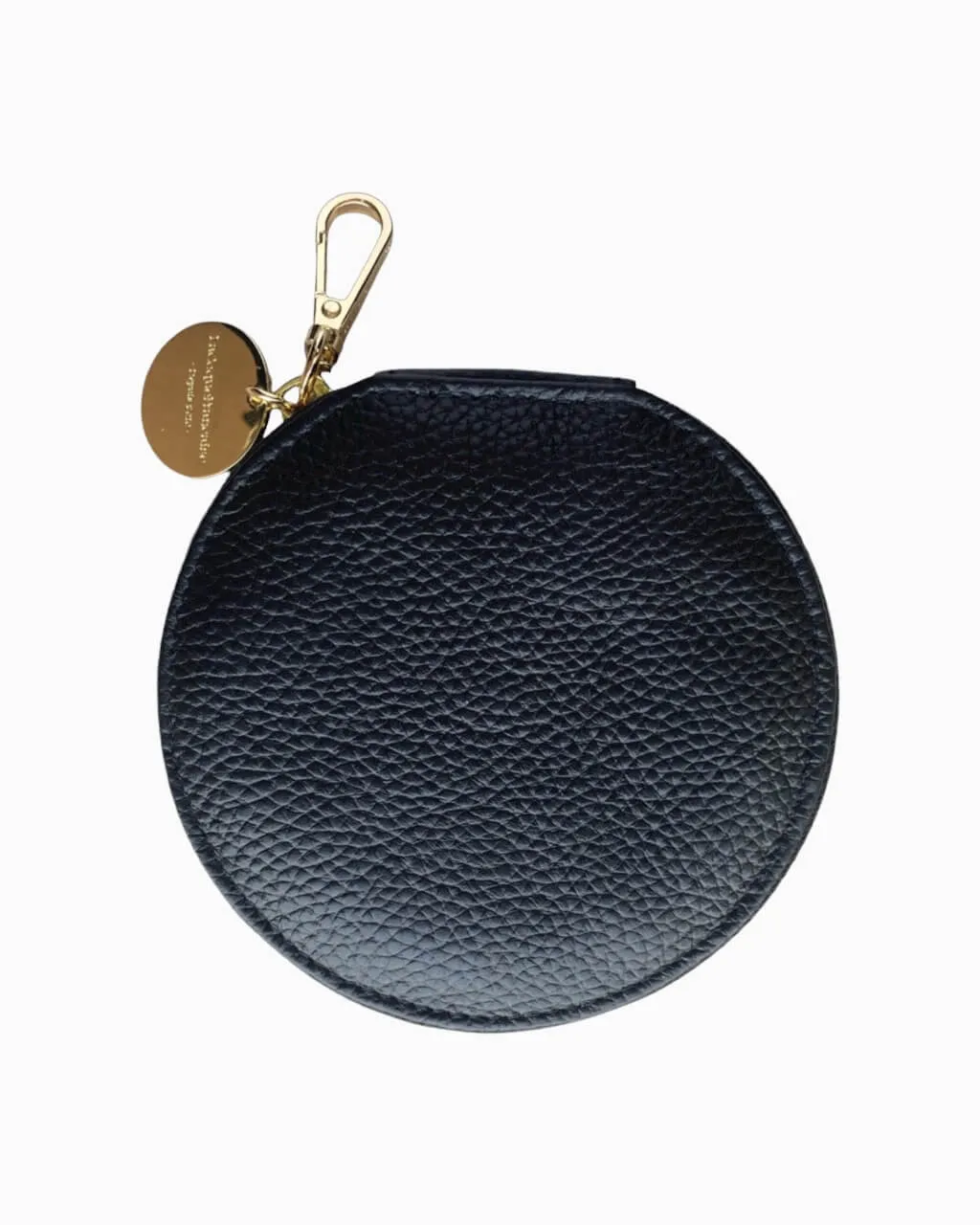 Circle Leather Wallet | Black