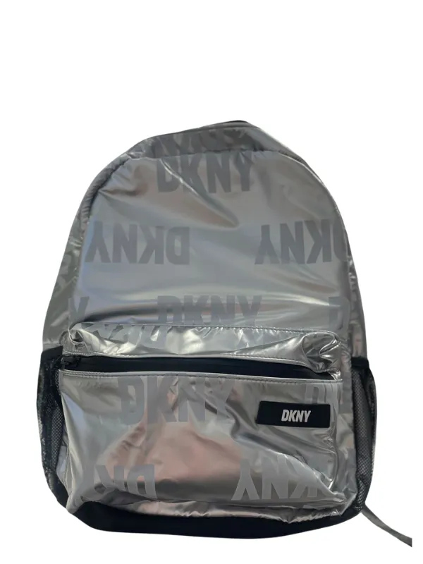 Dkny Backpack Bag Logo Silver