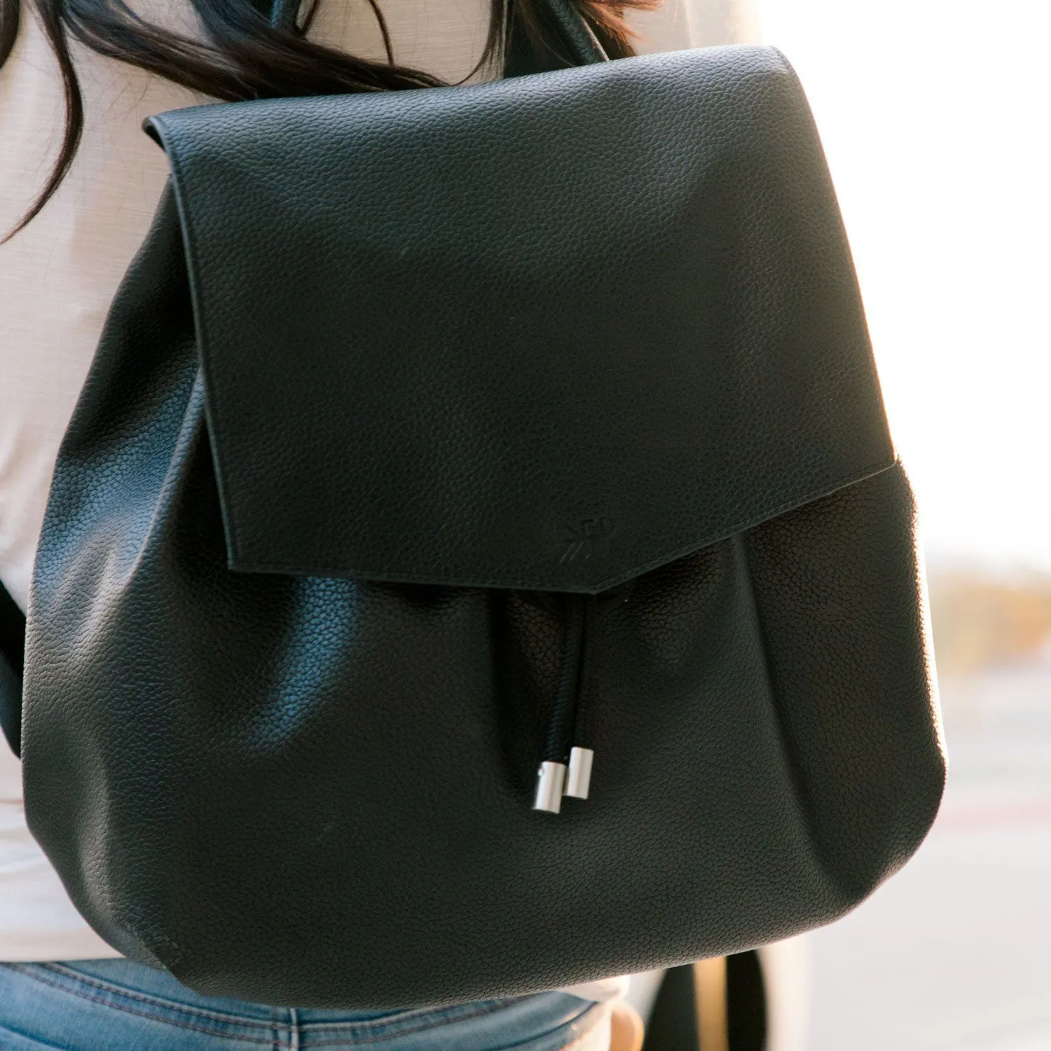 Ebony Drawcord Backpack