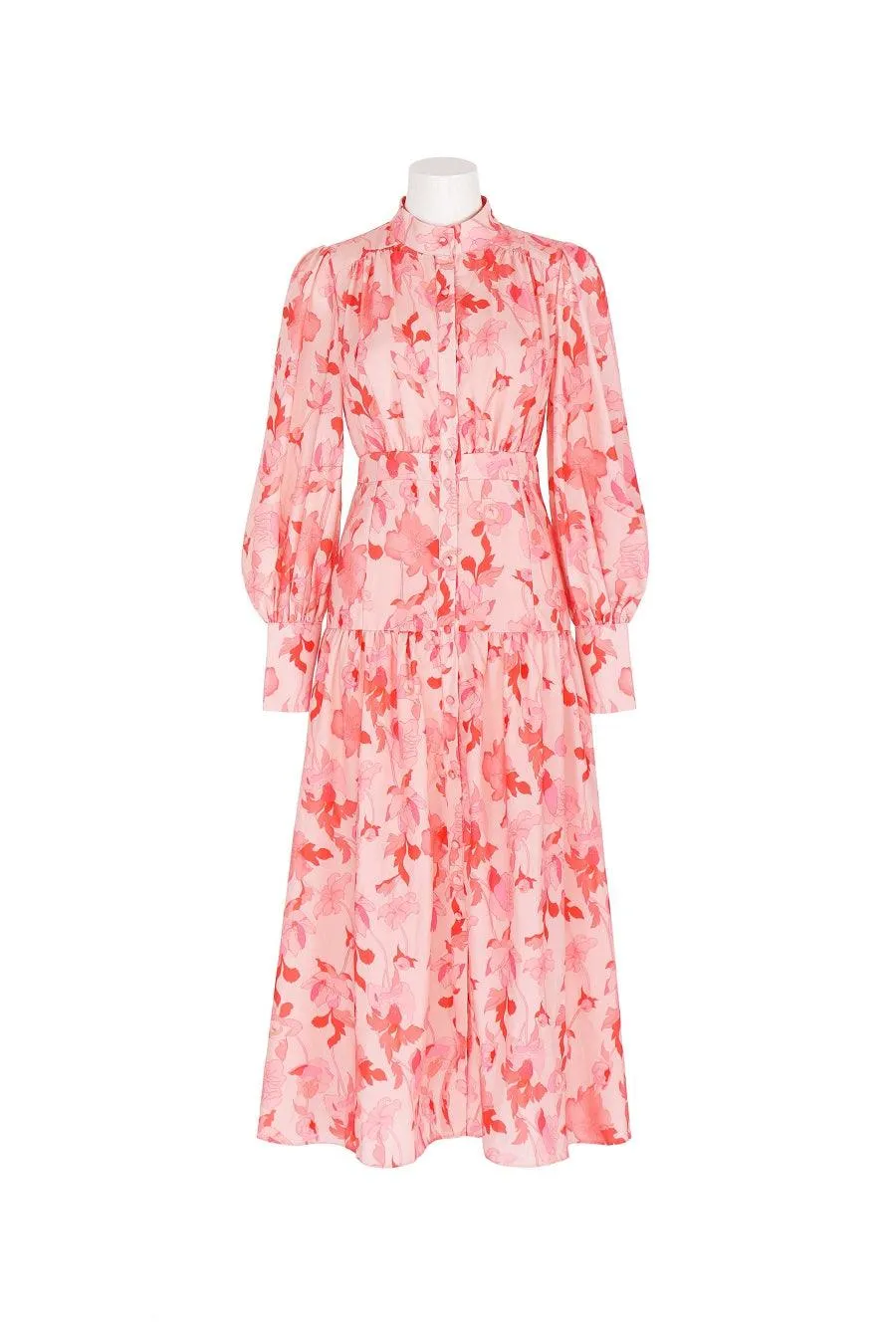 Elison Dress -Peach Print