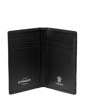 Ettinger Black Capra Leather Slim Card Case