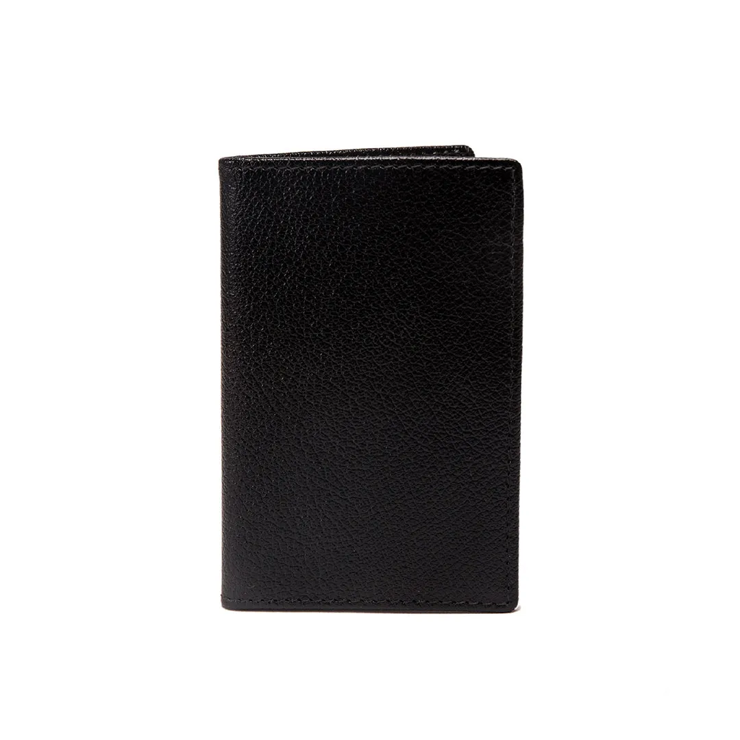 Ettinger Black Capra Leather Slim Card Case