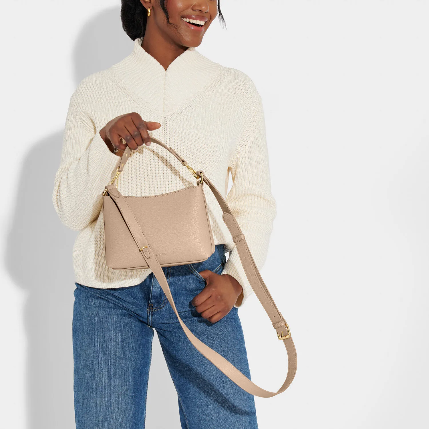 Evie Crossbody Bag in Soft Tan