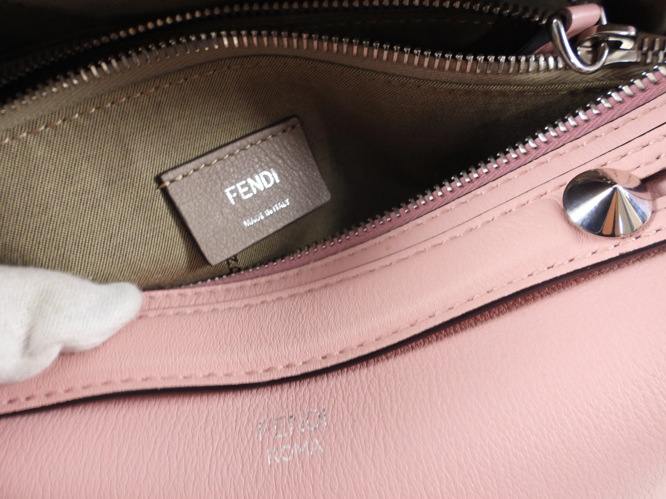 Fendi Light Pink Leather By The Way Medium Bag