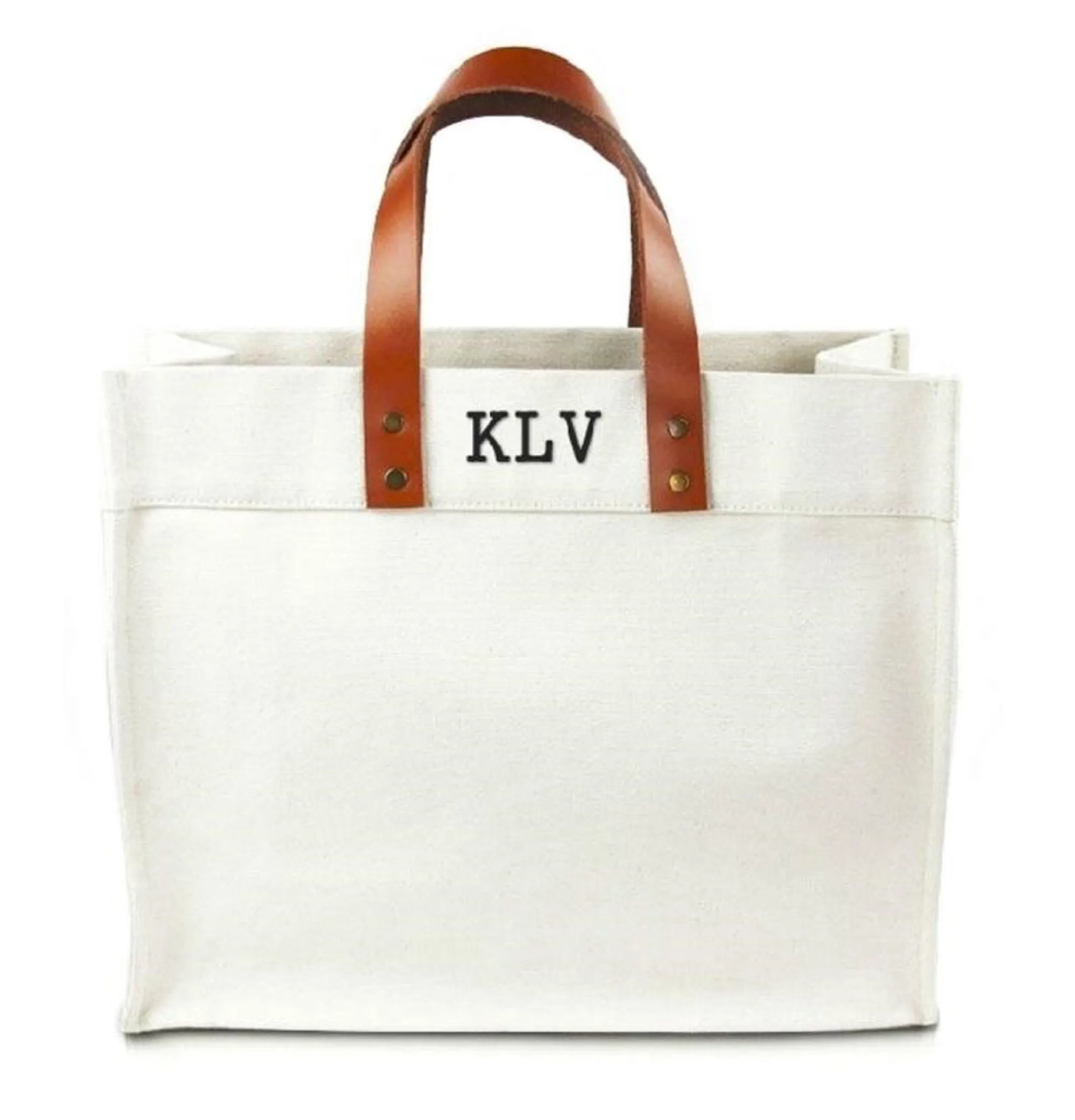 Fulham Monogram Canvas Tote Bag With Leather Straps