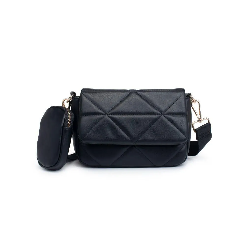 Gia Fashion Crossbody Bag in Black