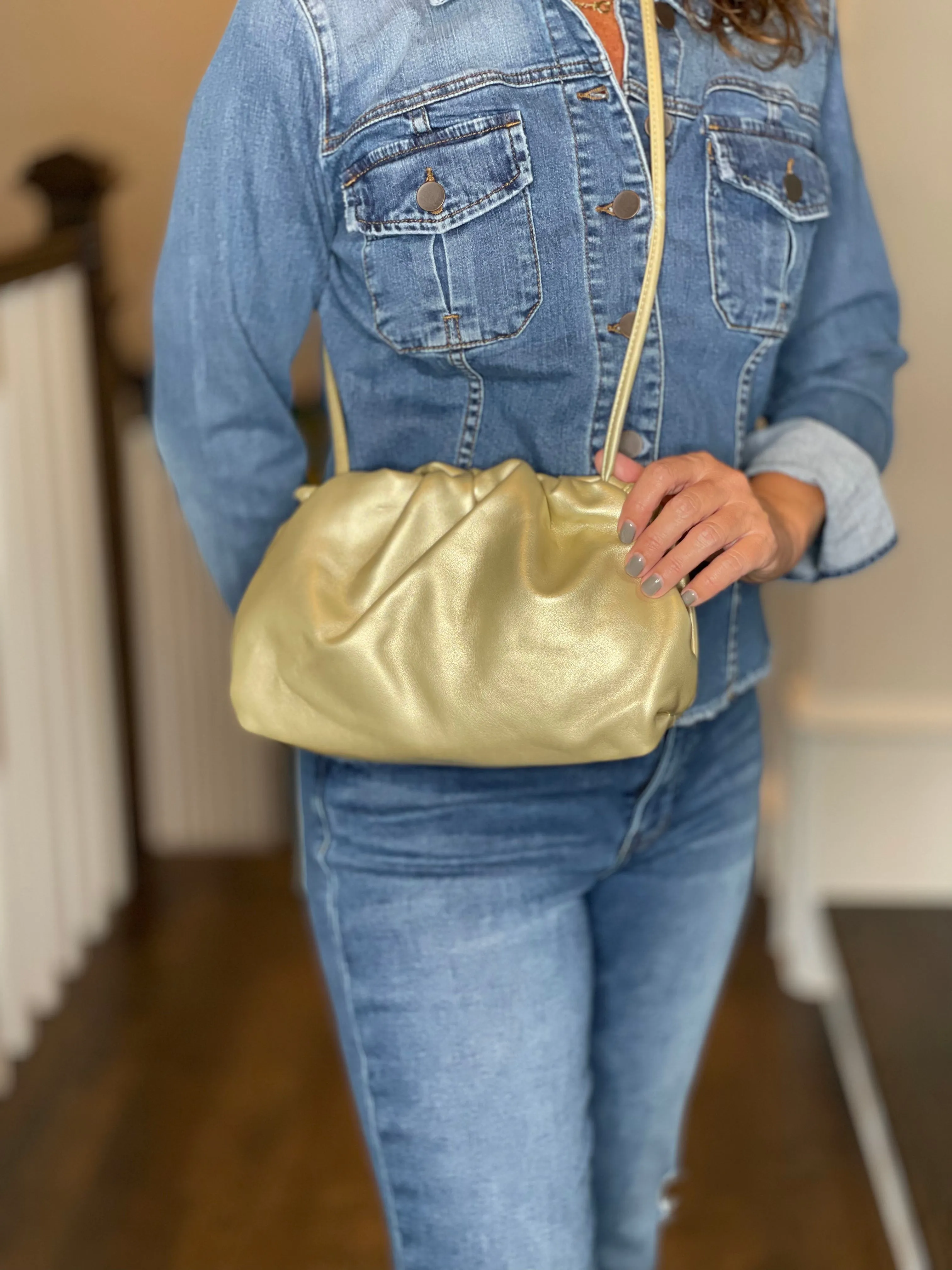 Gold Pouch Bag