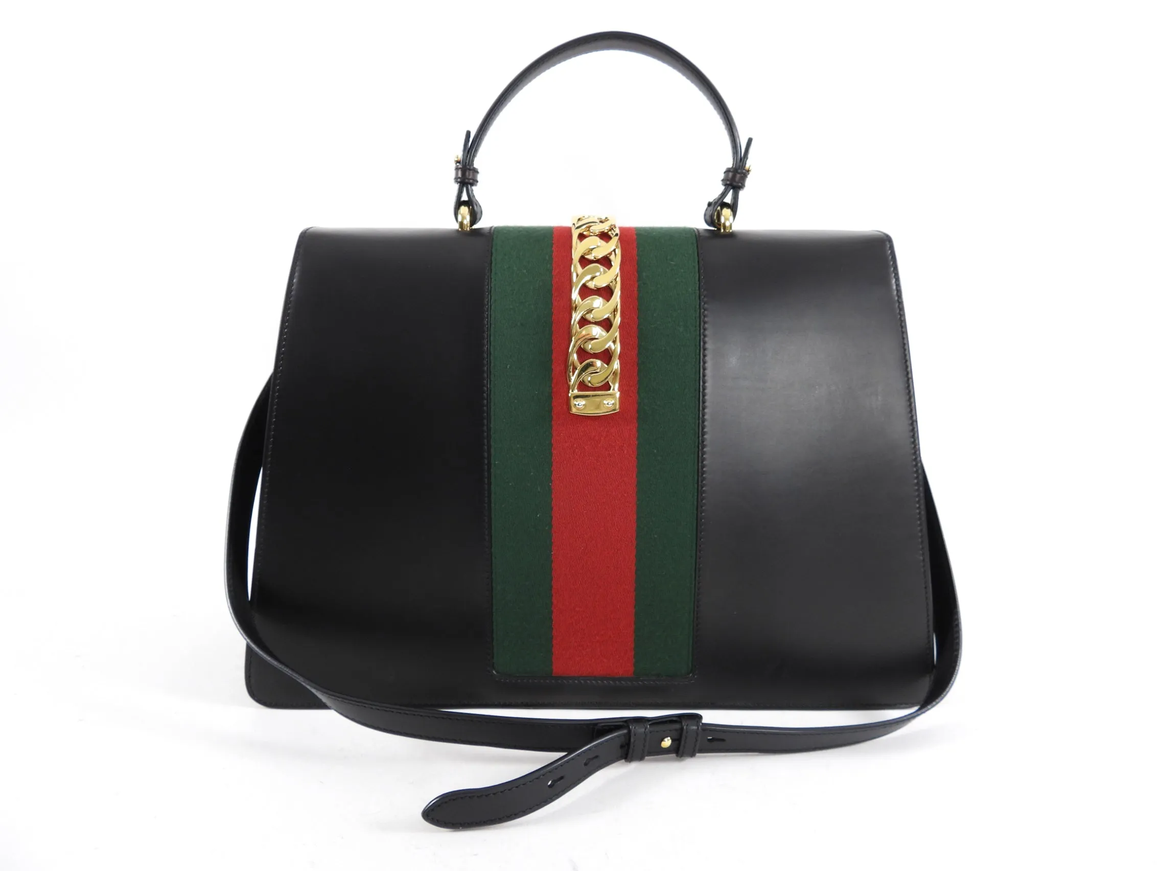 Gucci Maxi Sylvie Web Chain Two-Way Bag