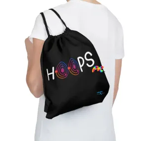 Hoops Black Outdoor Drawstring Bag