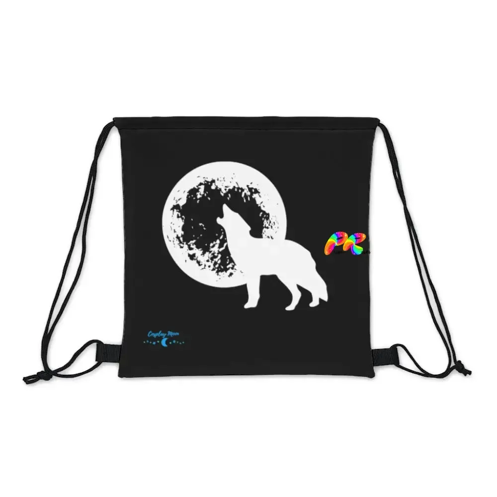 Howling Wolf Outdoor Drawstring Bag