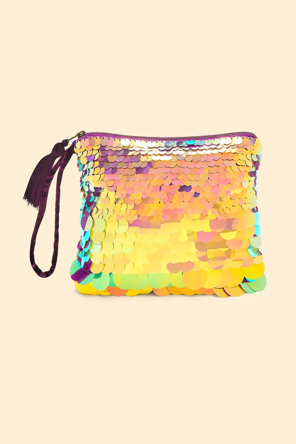 ISLA SEQUIN PURSE - ORCHID