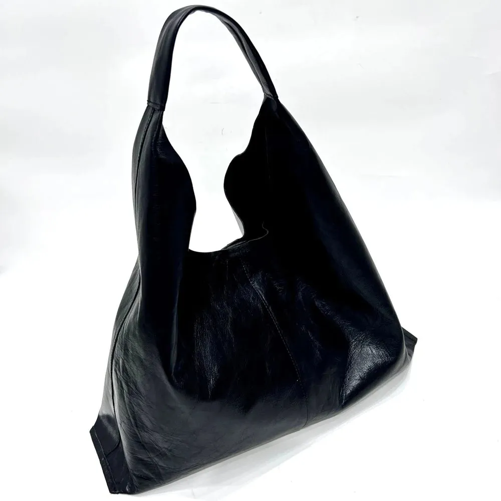 Jazz Up Natural Leather Tote  Bag