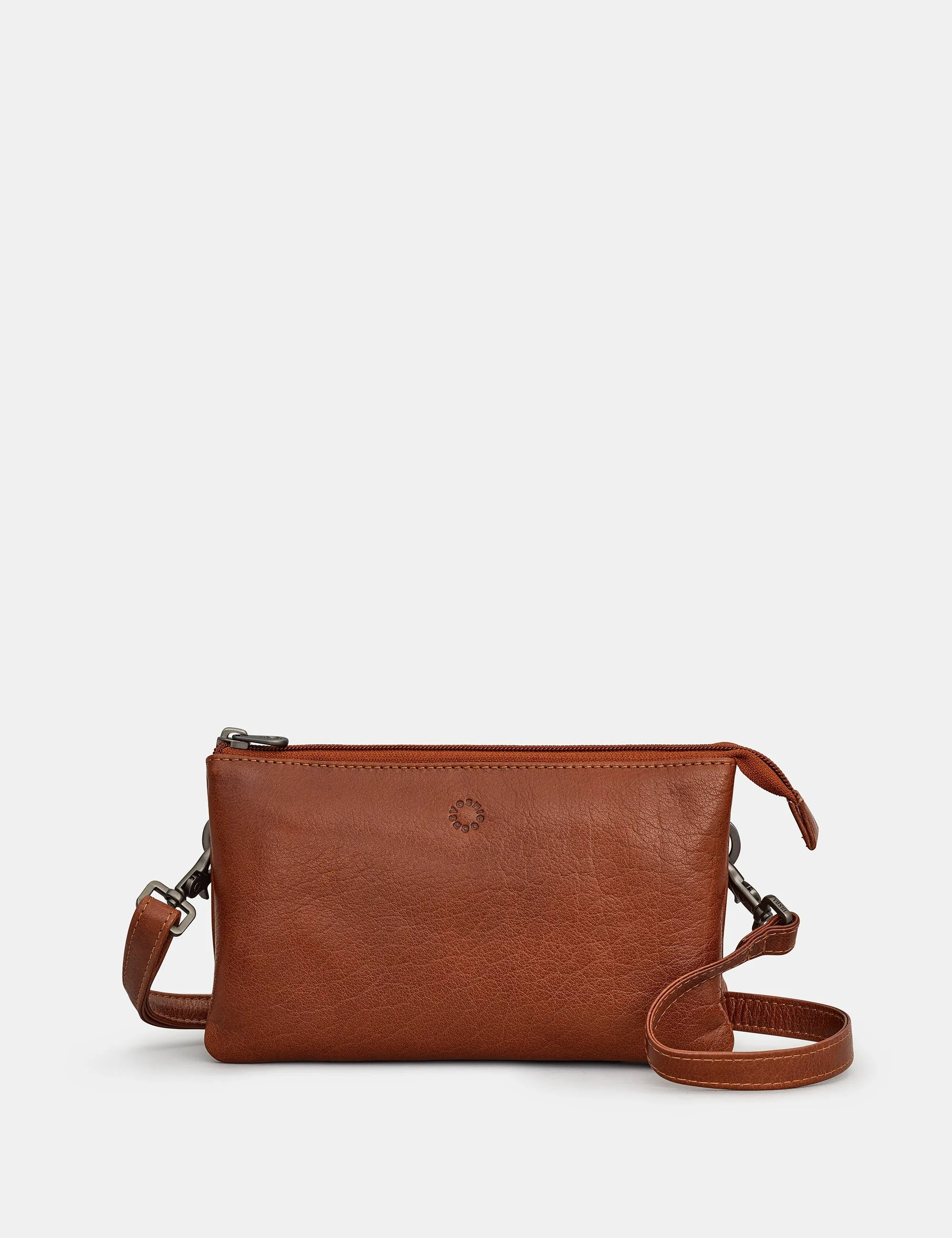 Logan Brown Leather Mulitway Cross Body Bag