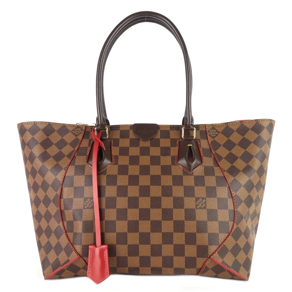 Louis Vuitton Caissa MM Damier Ebene Canvas Tote Bag