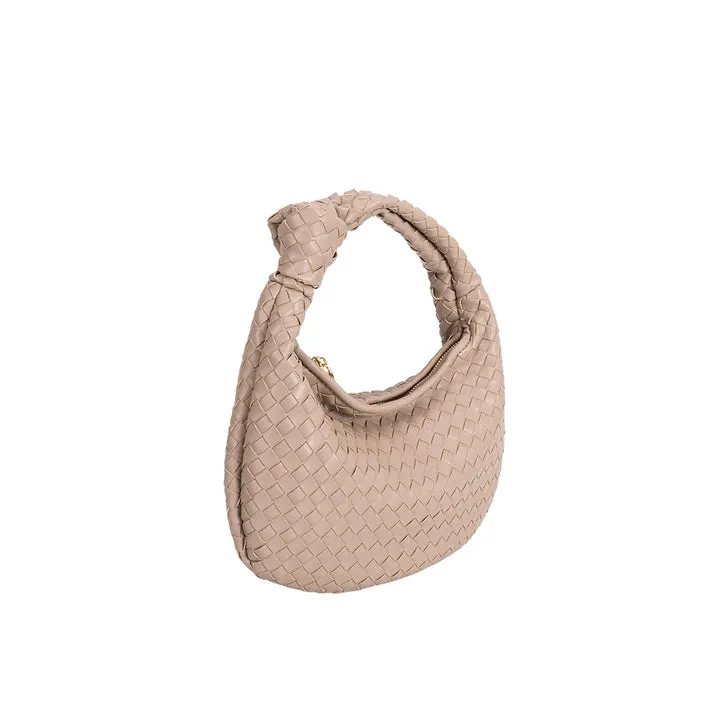 Melie Bianco Drew Nude Small Recycled Vegan Top Handle Bag