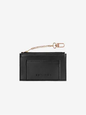 Mini Corn Leather Vegan Wallet | Black