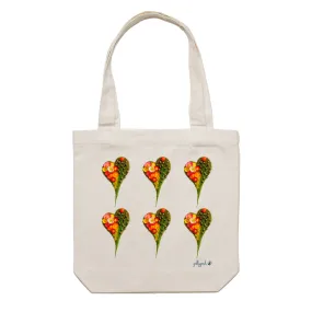 Poppy Hearts Tote Bag