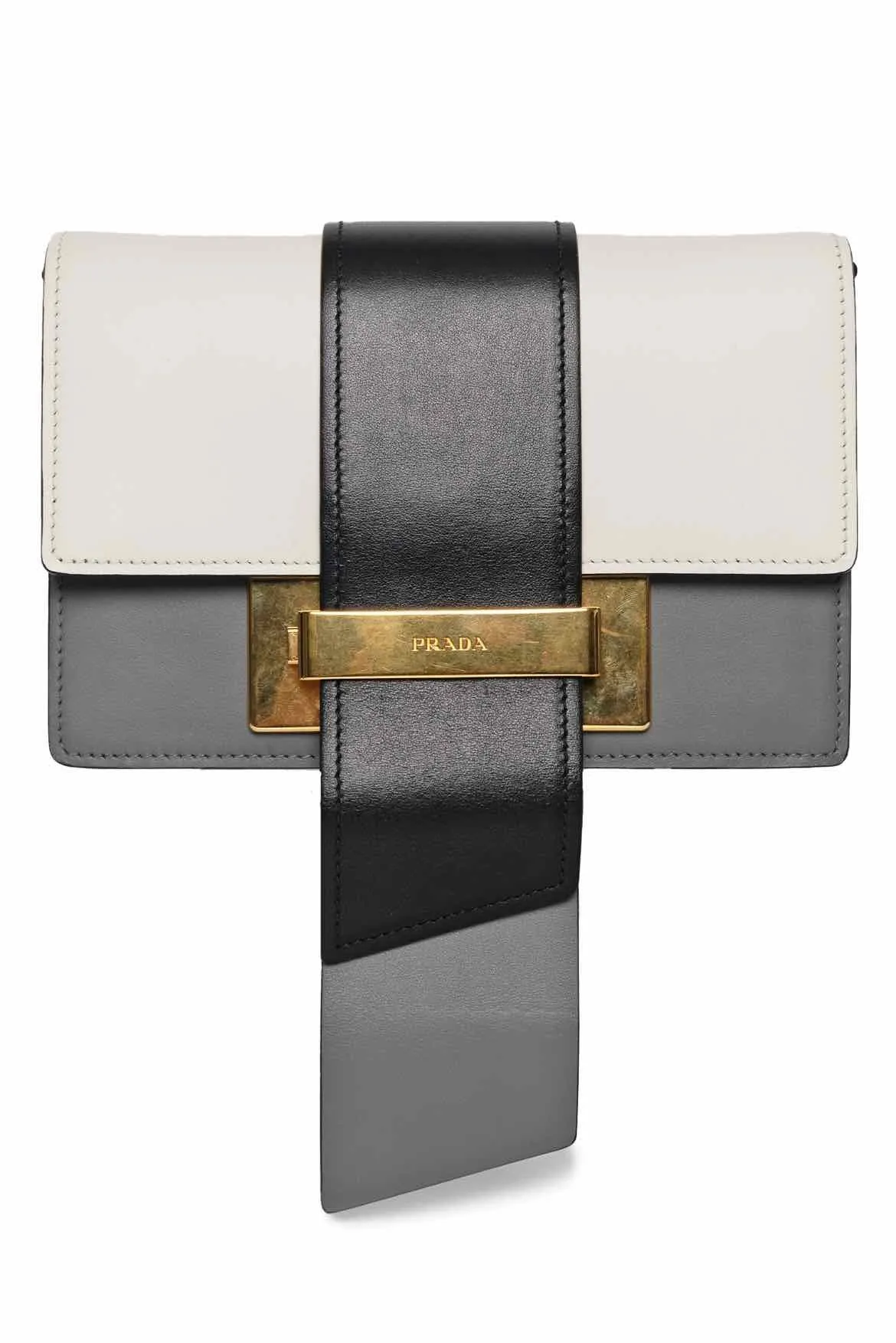 Prada City Calf Plex Ribbon Bag