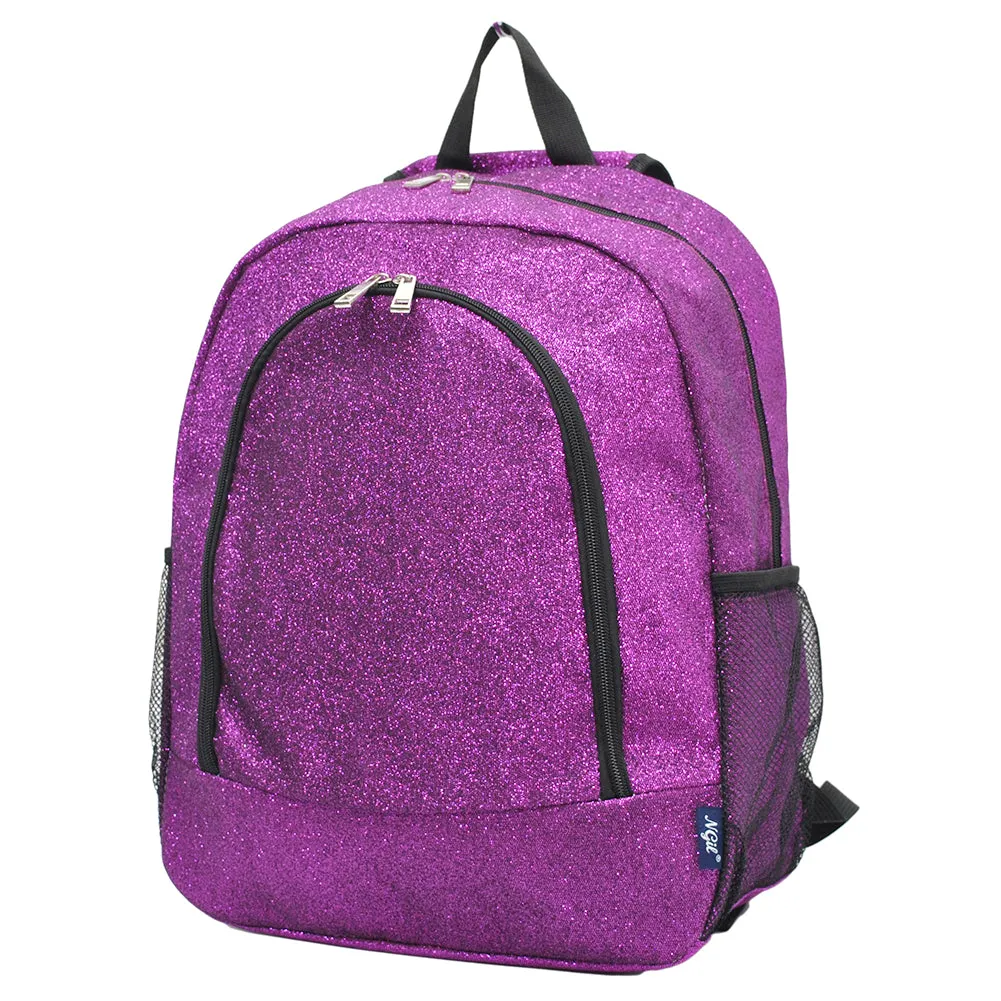 Purple Glitter NGIL Canvas Backpack