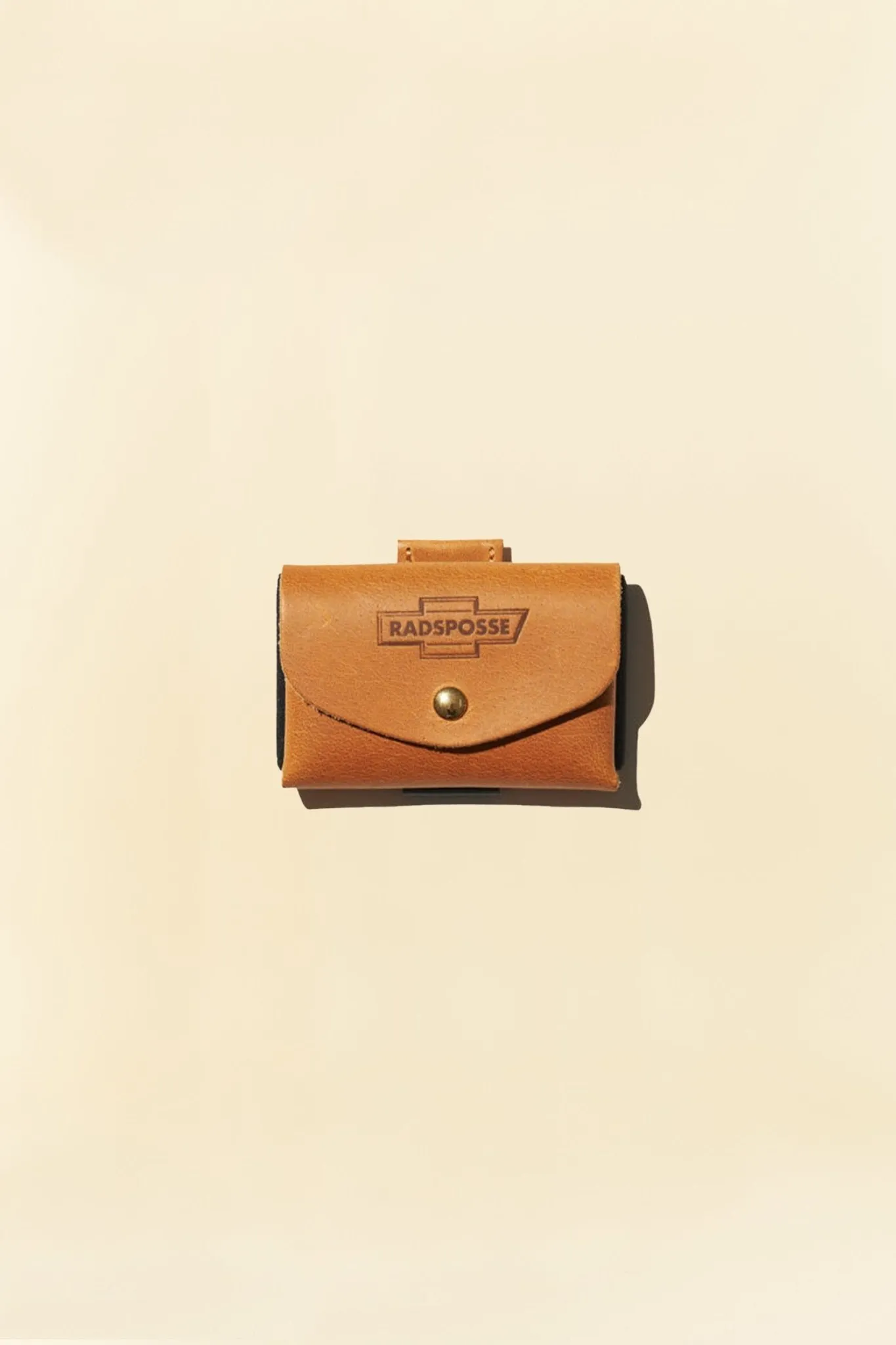 Radiall Posse Leather Tiny Wallet - Camel