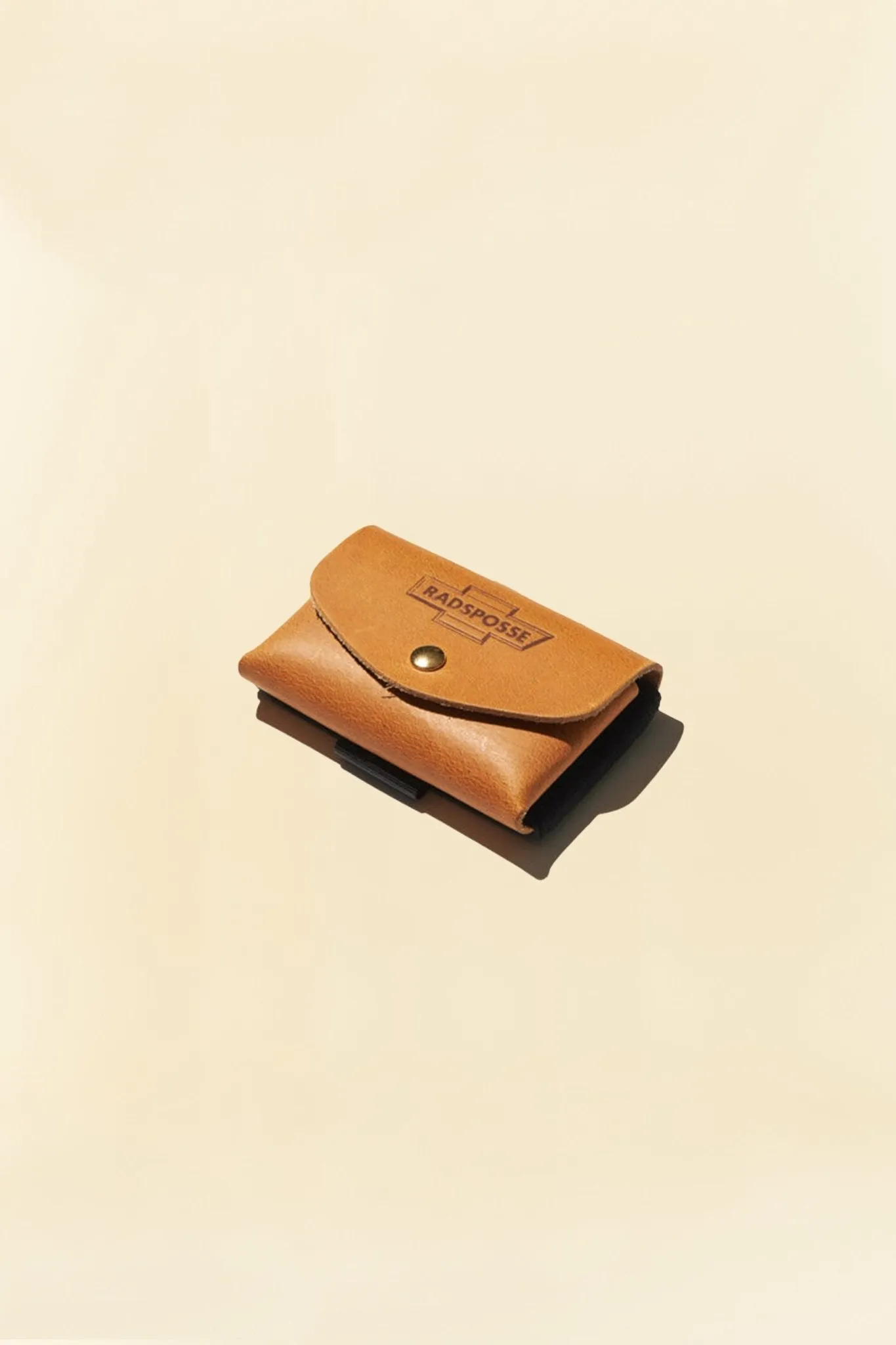 Radiall Posse Leather Tiny Wallet - Camel