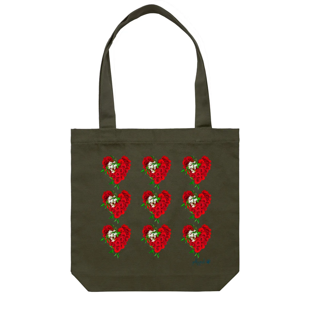 Rose Hearts Tote Bag