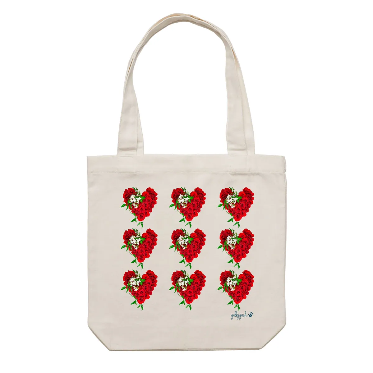 Rose Hearts Tote Bag